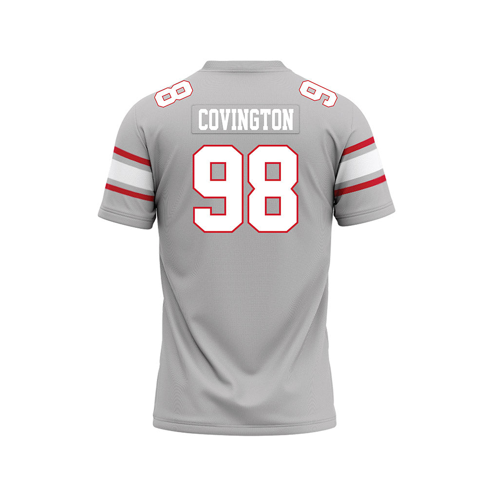 UNLV - NCAA Football : Jordan Covington - Grey Football Jersey-1
