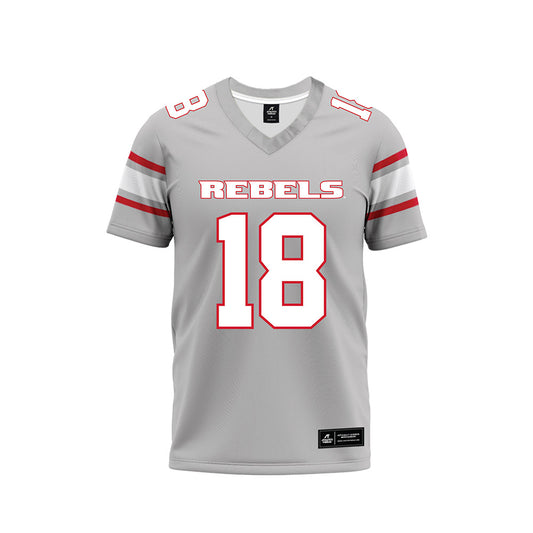 UNLV - NCAA Football : Landen Thomas - Grey Football Jersey-0