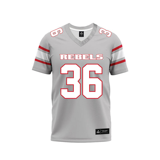 UNLV - NCAA Football : Andrew McIlquham - Grey Football Jersey-0