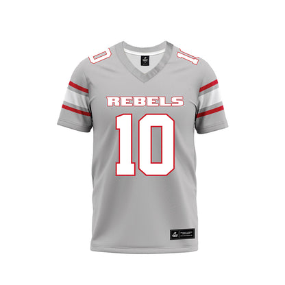 UNLV - NCAA Football : Tre Fulton - Grey Football Jersey-0