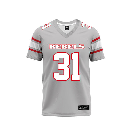 UNLV - NCAA Football : Yasir Muhammad - Grey Football Jersey-0