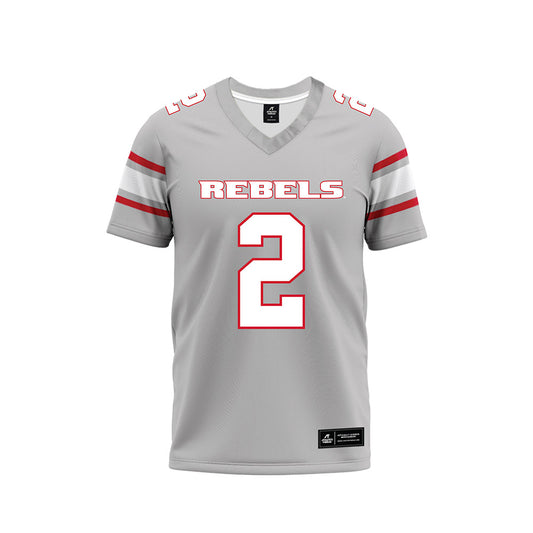 UNLV - NCAA Football : Denver Harris - Grey Football Jersey-0
