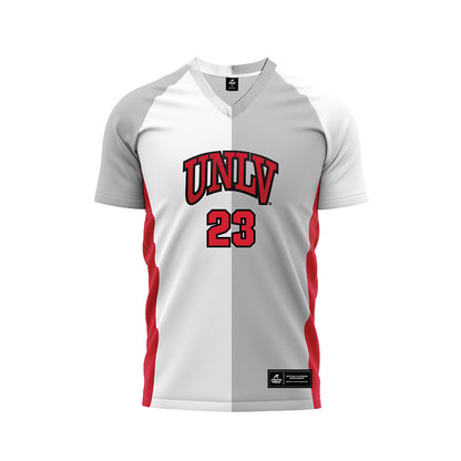 UNLV - NCAA Men's Soccer : Jayse Rand - White/Grey Soccer Jersey-0