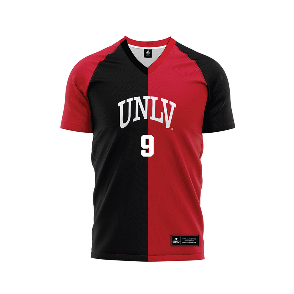 UNLV - NCAA Men's Soccer : J'havier Lynch - Red/Black Soccer Jersey-0