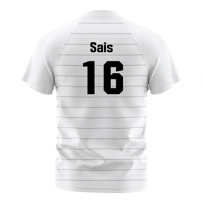 UNLV - NCAA Men's Soccer : Jace Sais - White Striped Soccer Jersey-1