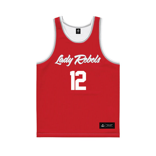 UNLV - NCAA Women's Basketball : Ongolea Afu - Red Basketball Jersey-0