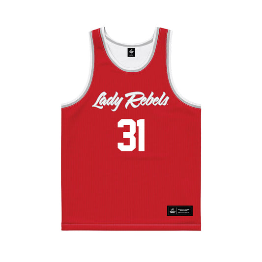 UNLV - NCAA Women's Basketball : Erica Collins - Red Basketball Jersey-0