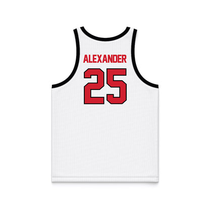 UNLV - NCAA Women's Basketball : Aaliyah Alexander - White/Red Basketball Jersey-1