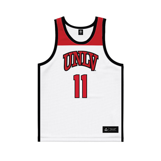 UNLV - NCAA Women's Basketball : Alexis Swillis - White/Red Basketball Jersey-0