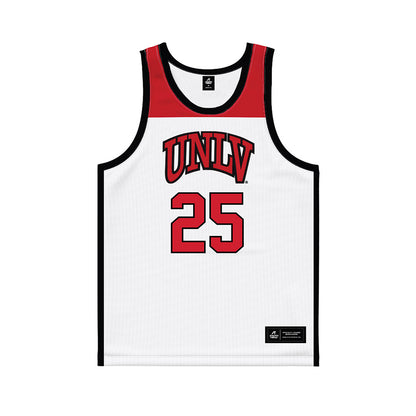 UNLV - NCAA Women's Basketball : Aaliyah Alexander - White/Red Basketball Jersey-0