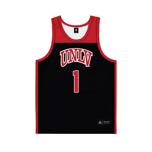 UNLV - NCAA Women's Basketball : Sydni Summers - Black Basketball Jersey-0