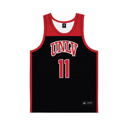 UNLV - NCAA Women's Basketball : Alexis Swillis - Black Basketball Jersey-0