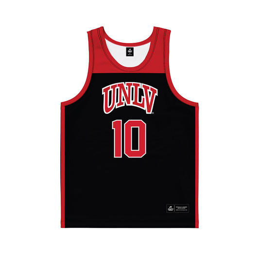 UNLV - NCAA Women's Basketball : Jasmyn Lott - Black Basketball Jersey-0