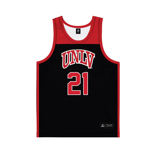 UNLV - NCAA Women's Basketball : Trystan James - Black Basketball Jersey-0