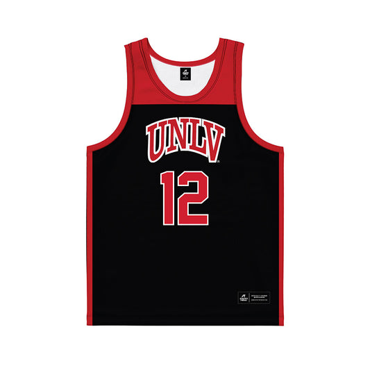 UNLV - NCAA Women's Basketball : Ongolea Afu - Black Basketball Jersey-0