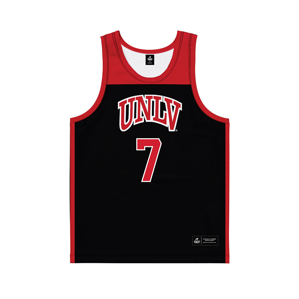 UNLV - NCAA Women's Basketball : Destiny Leo - Black Basketball Jersey-0