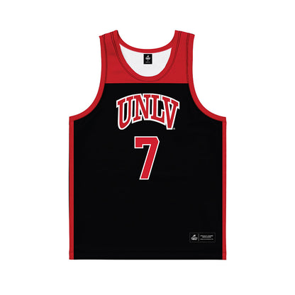 UNLV - NCAA Women's Basketball : Destiny Leo - Black Basketball Jersey-0