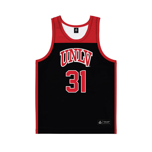 UNLV - NCAA Women's Basketball : Erica Collins - Black Basketball Jersey-0
