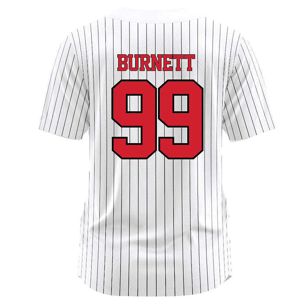 UNLV - NCAA Softball : Gwyn Burnett - White Pinstripe Jersey-1