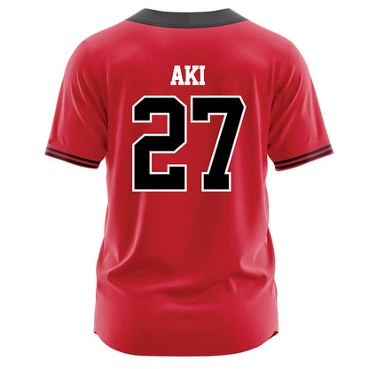 UNLV - NCAA Softball : Charelle Aki - Red Jersey-1