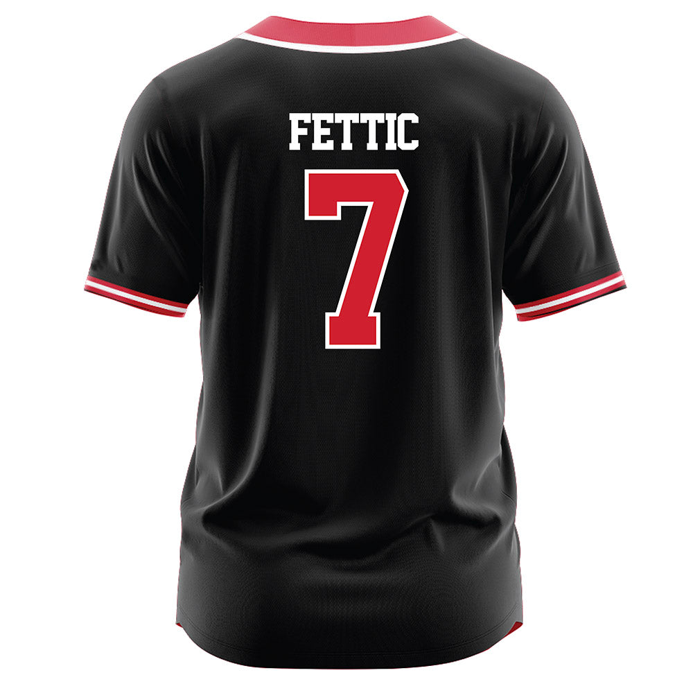 UNLV - NCAA Softball : Lauren Fettic - Black Jersey-1