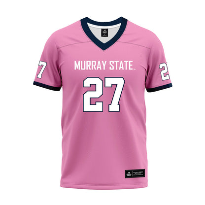 Murray State - NCAA Football : Zayden Cook - Pink Premium Football Jersey-0