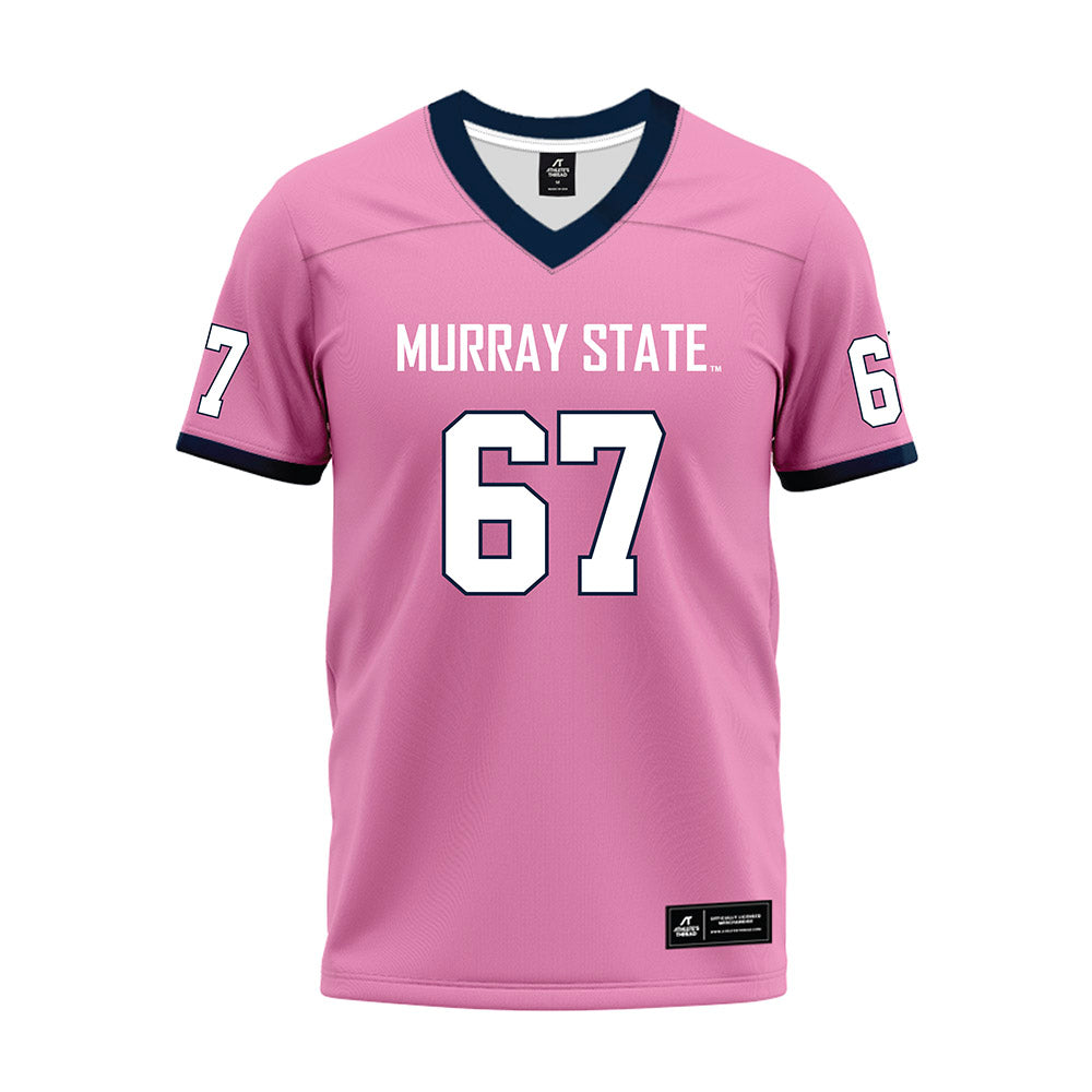 Murray State - NCAA Football : Thatcher Nagle - Pink Premium Football Jersey-0