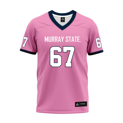 Murray State - NCAA Football : Thatcher Nagle - Pink Premium Football Jersey-0