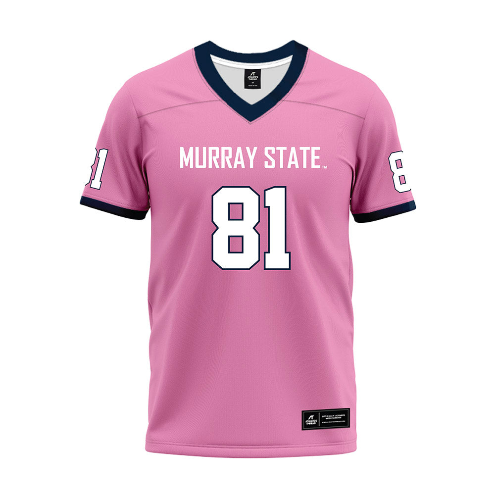 Murray State - NCAA Football : Ty Brown - Pink Premium Football Jersey-0