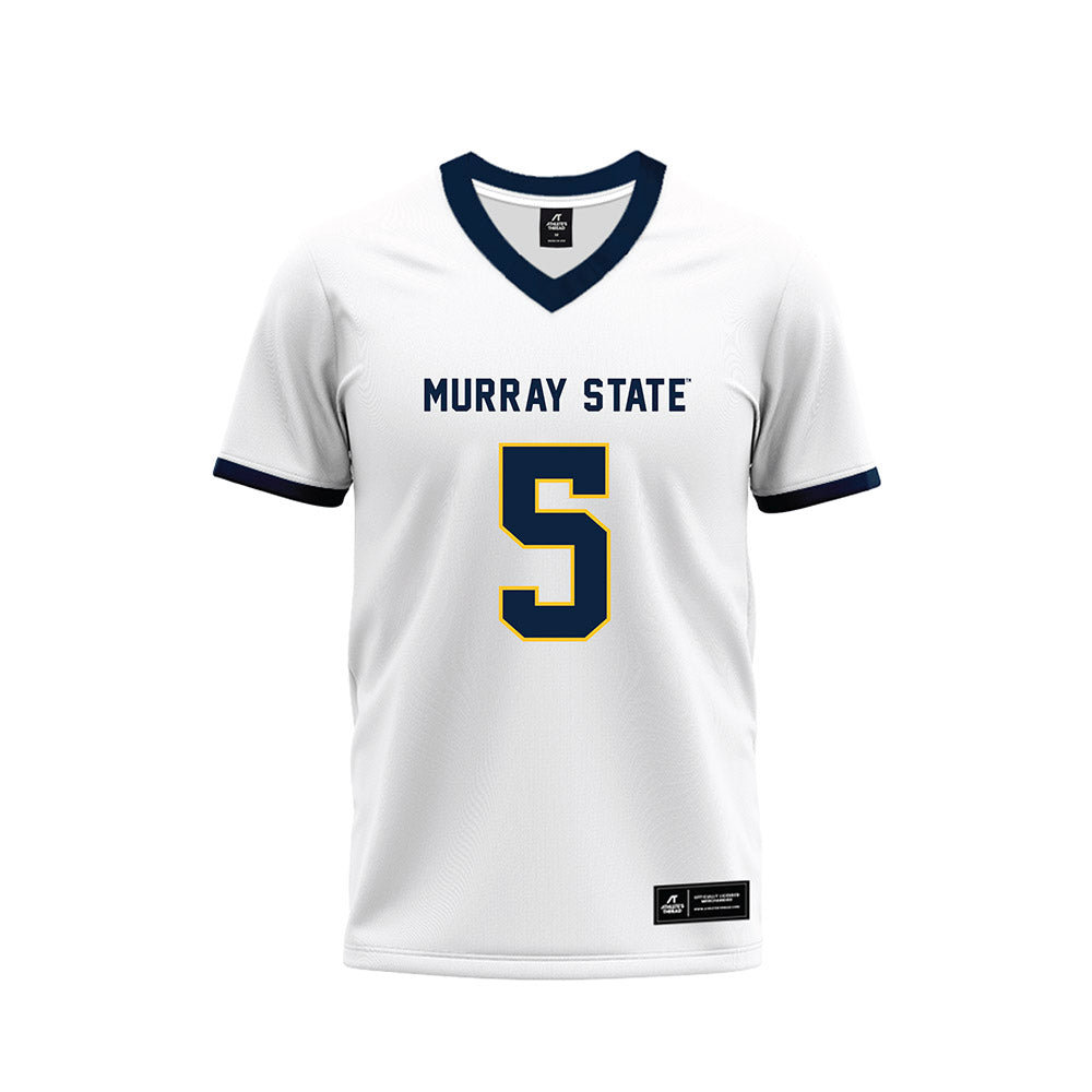 Murray State - NCAA Football : Sawyer Deerman - White Premium Football Jersey-0