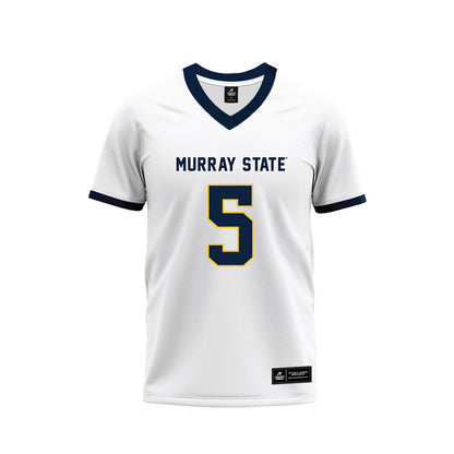 Murray State - NCAA Football : Sawyer Deerman - White Premium Football Jersey-0