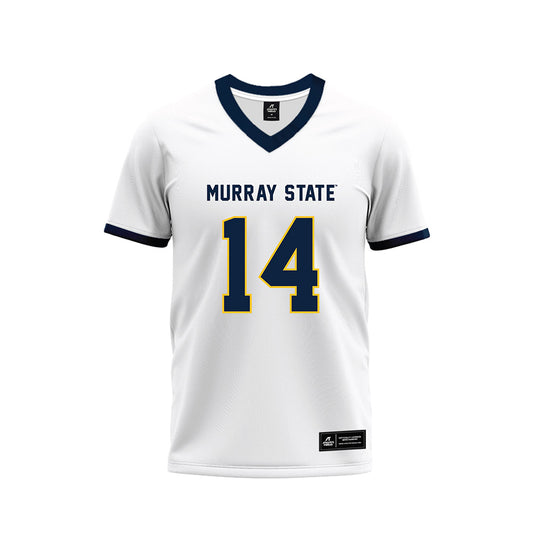 Murray State - NCAA Football : Keishawn Rowser Jr - White Premium Football Jersey-0