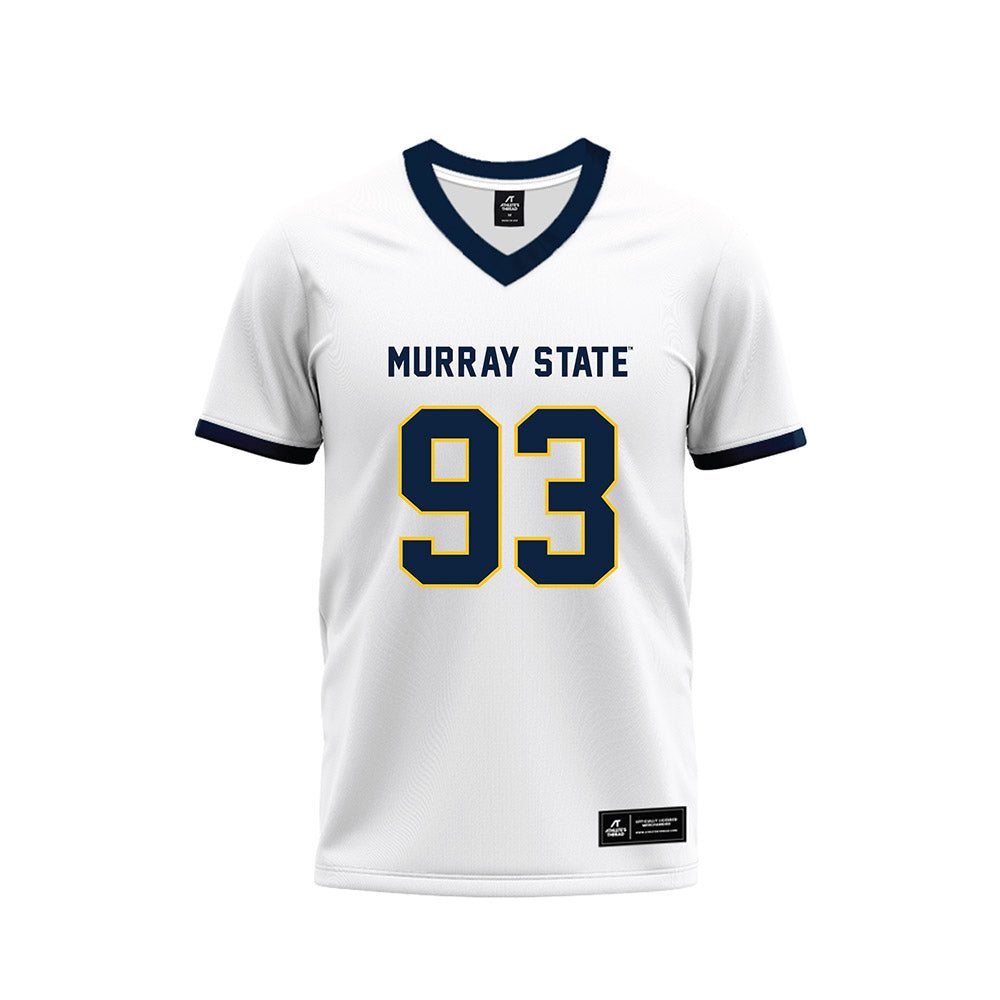 Murray State - NCAA Football : CJ Sanderson - White Premium Football Jersey-0