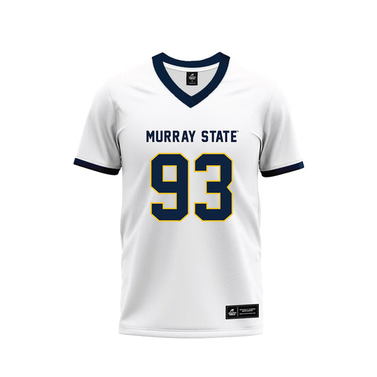 Murray State - NCAA Football : CJ Sanderson - White Premium Football Jersey-0