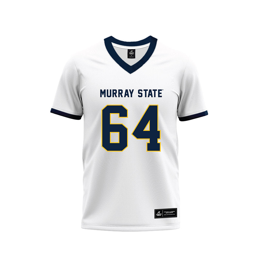 Murray State - NCAA Football : Kenneth McGill - White Premium Football Jersey-0