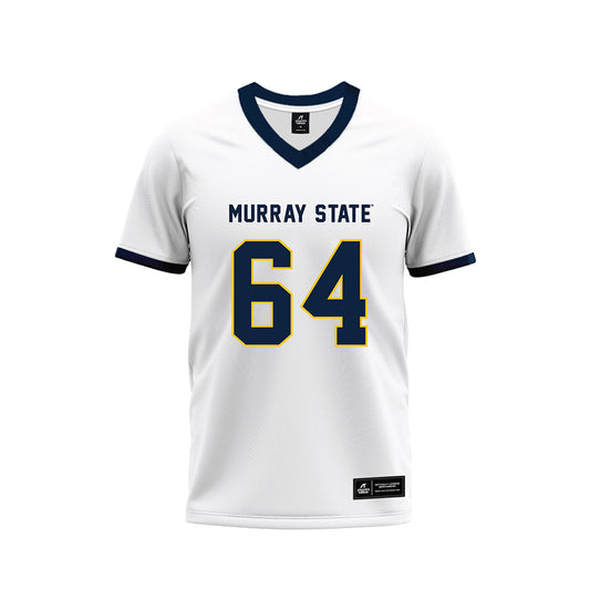 Murray State - NCAA Football : Kenneth McGill - White Premium Football Jersey-0