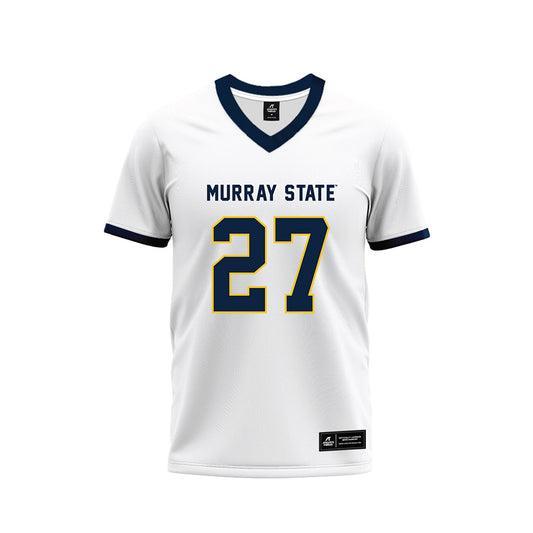 Murray State - NCAA Football : Zayden Cook - White Premium Football Jersey-0
