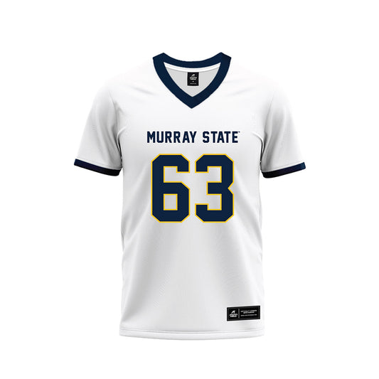 Murray State - NCAA Football : Jacob Darby - White Premium Football Jersey-0