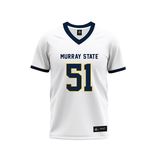 Murray State - NCAA Football : Jackson Oxley - White Premium Premium Football Jersey