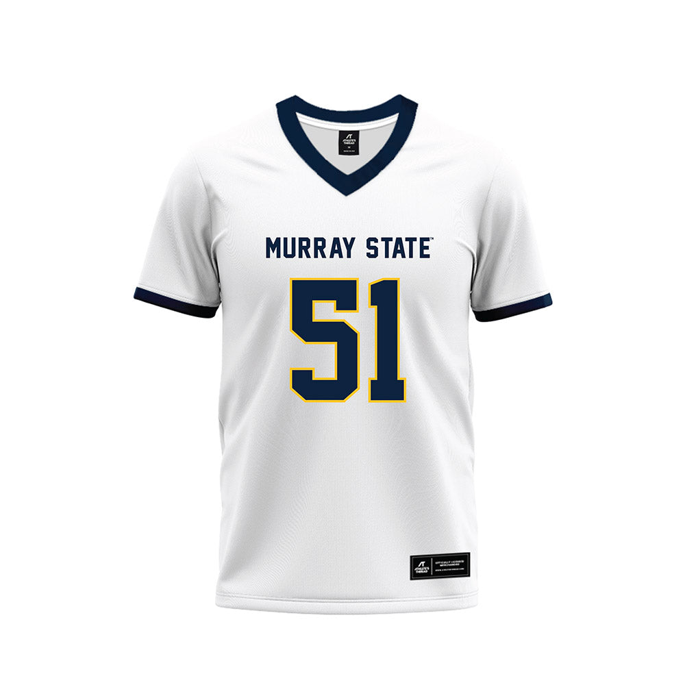 Murray State - NCAA Football : zaccheous grady - White Premium Football Jersey-0