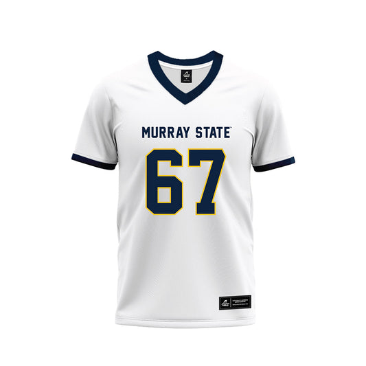 Murray State - NCAA Football : Thatcher Nagle - White Premium Football Jersey-0