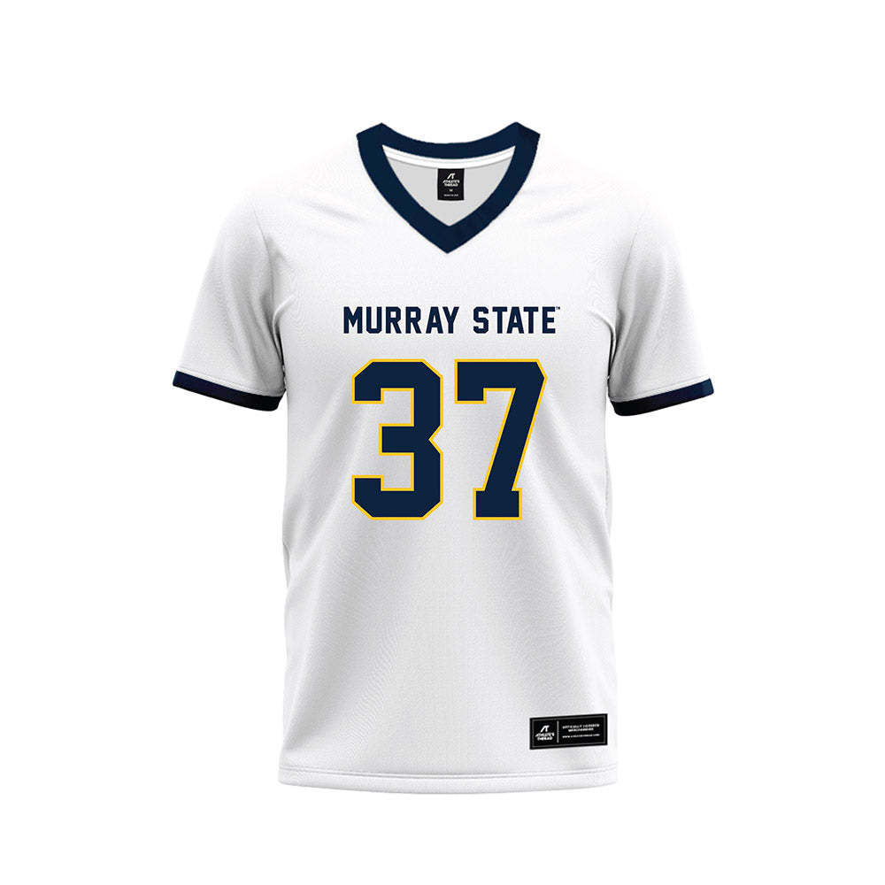 Murray State - NCAA Football : Logan Laughlin - White Premium Football Jersey-0