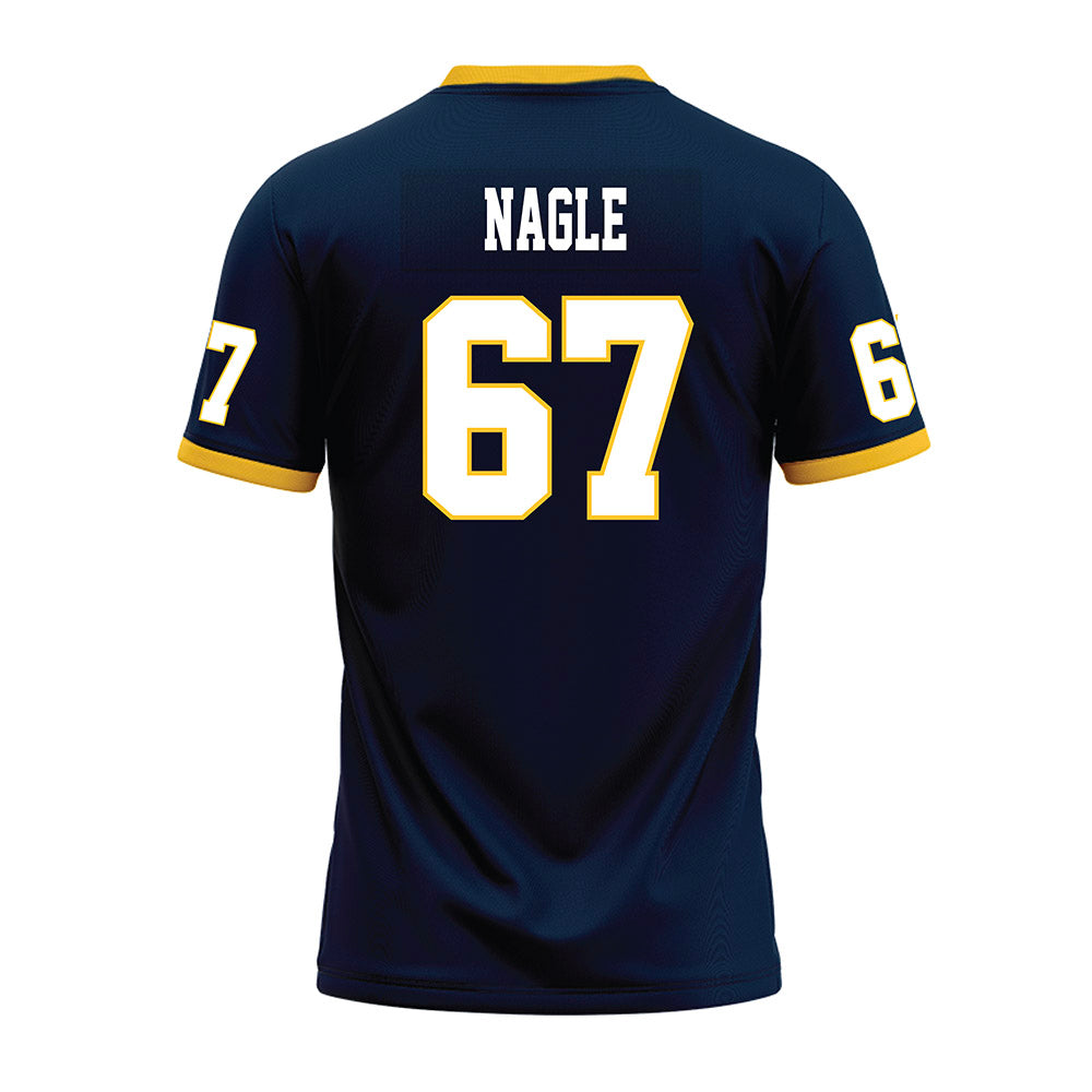 Murray State - NCAA Football : Thatcher Nagle - Navy Premium Football Jersey-1