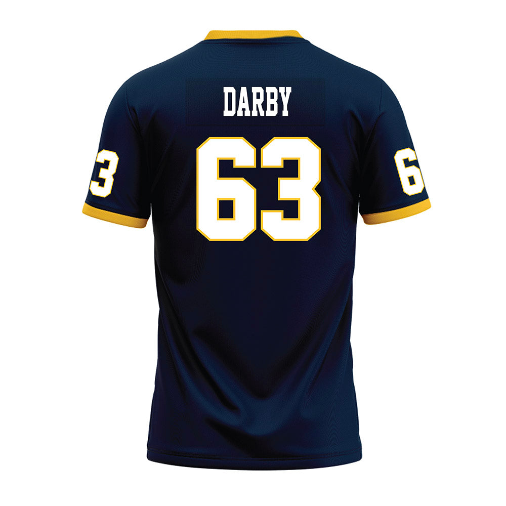 Murray State - NCAA Football : Jacob Darby - Navy Premium Football Jersey-1