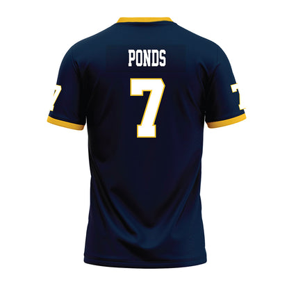 Murray State - NCAA Football : Marion Ponds - Navy Premium Football Jersey-1