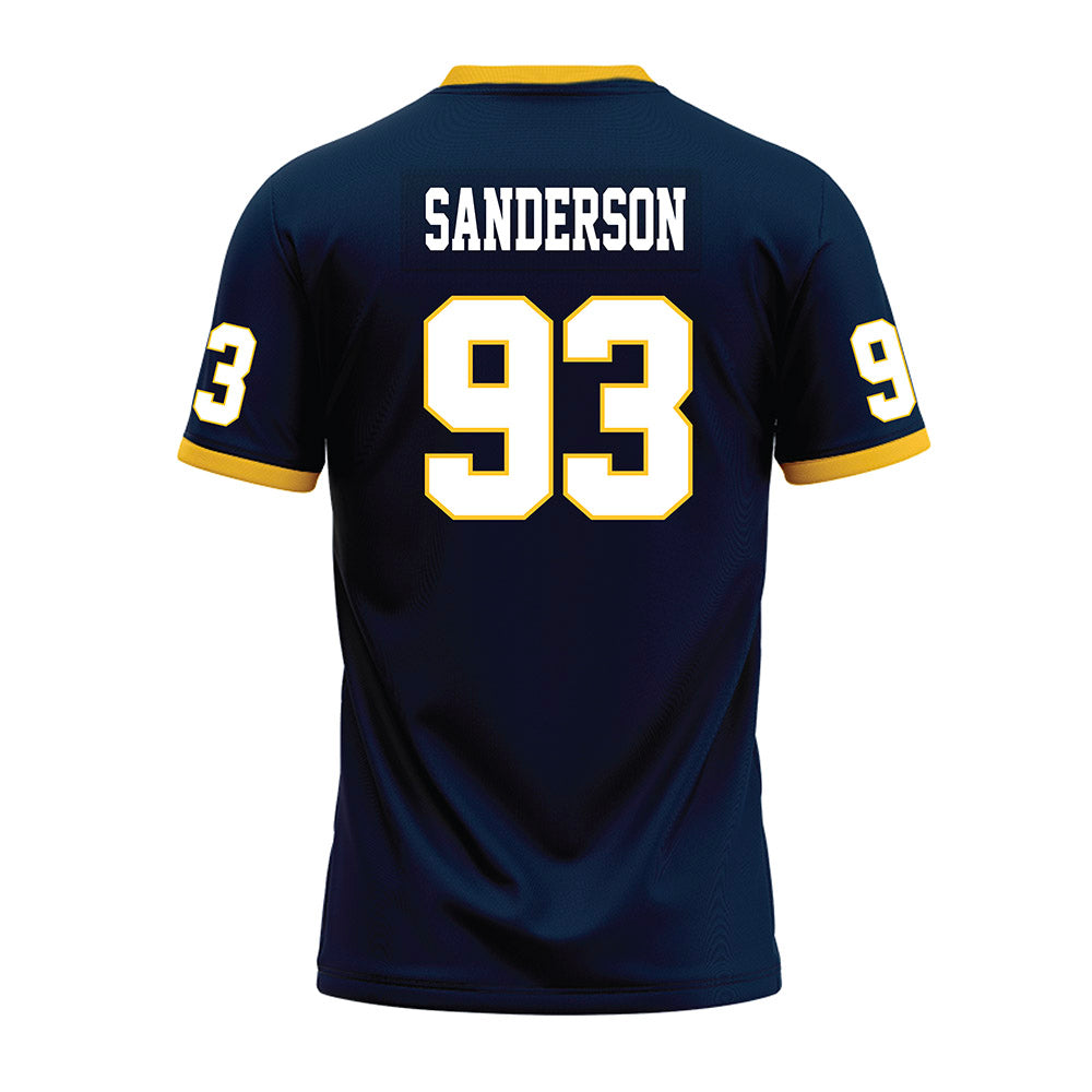 Murray State - NCAA Football : CJ Sanderson - Navy Premium Football Jersey-1