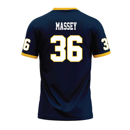 Murray State - NCAA Football : Jack Massey - Navy Premium Football Jersey-1