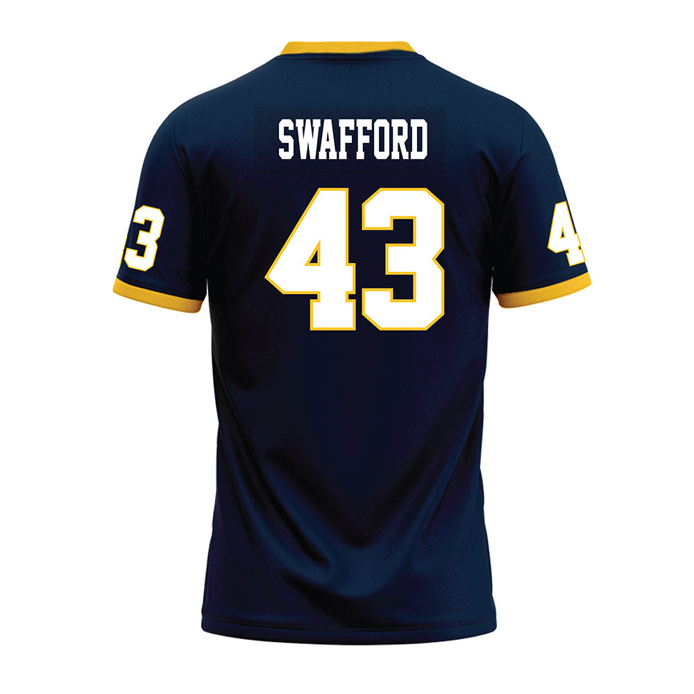 Murray State - NCAA Football : Alex Swafford - Navy Premium Football Jersey-1
