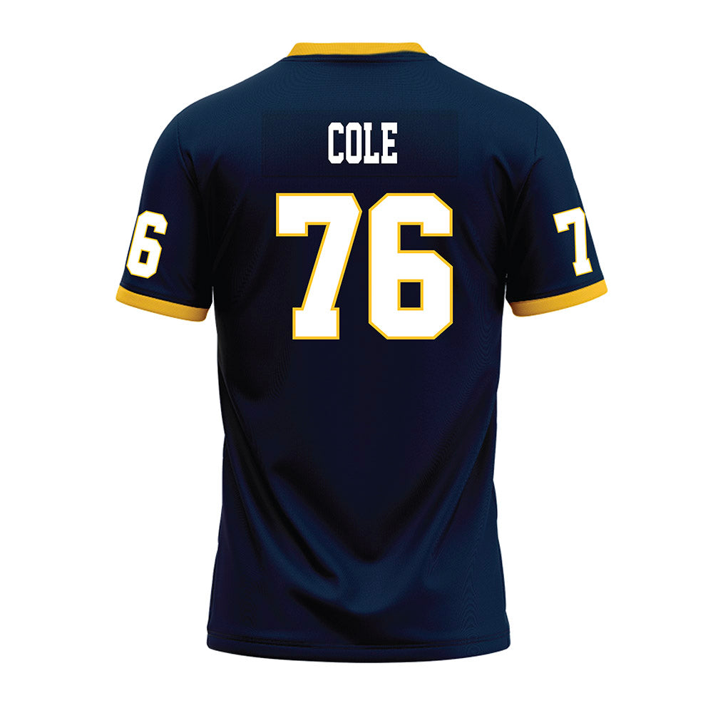 Murray State - NCAA Football : Daniel Cole - Navy Premium Football Jersey-1