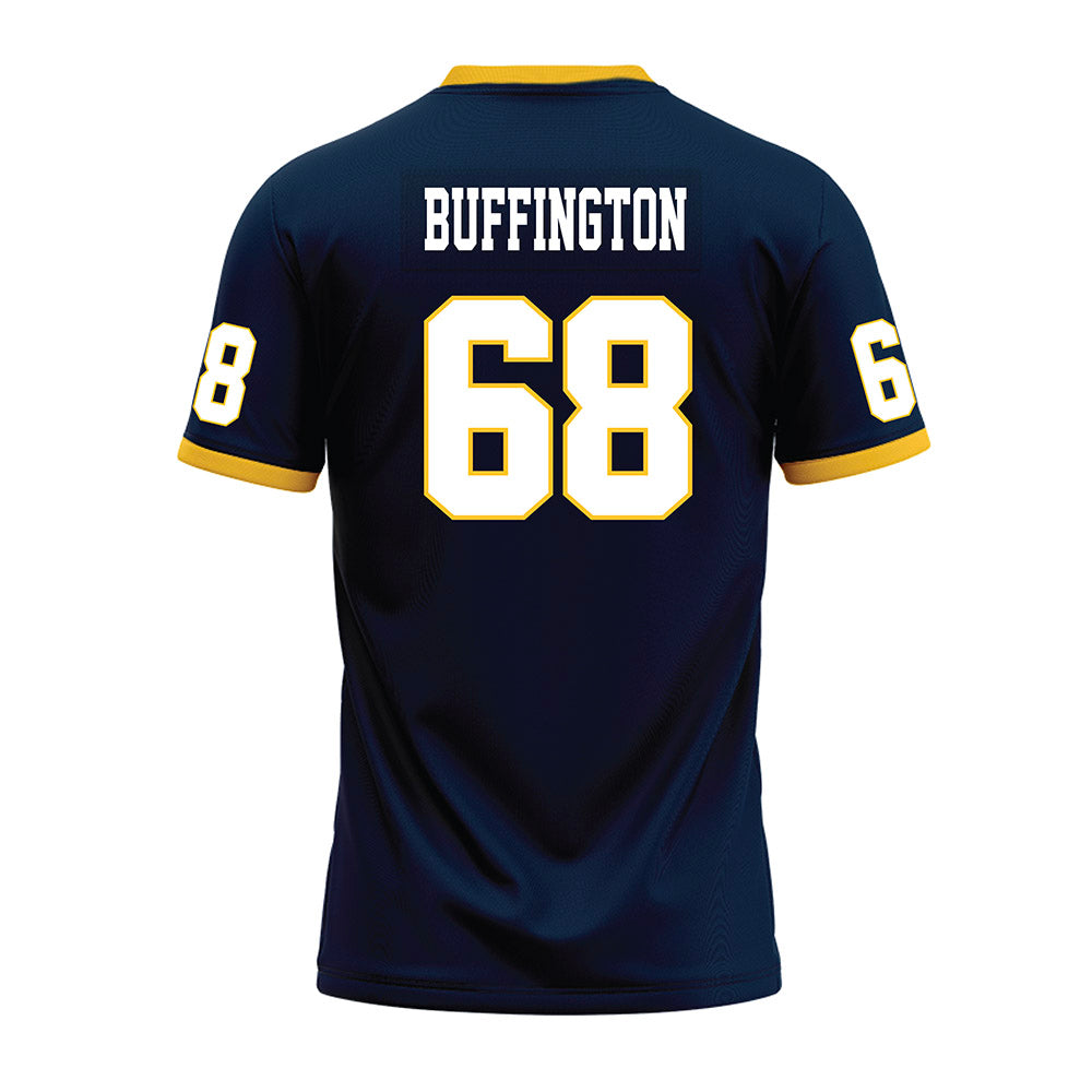Murray State - NCAA Football : Wyatt Buffington - Navy Premium Football Jersey-1